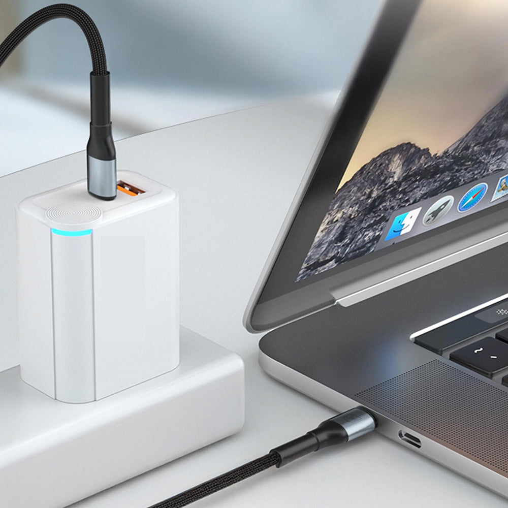 USB-C data- og ladekabel - USB-C 3MK Hyper N, 60W, 2m, Svart