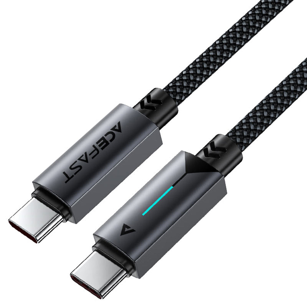 USB-C data- og ladekabel - USB-C Acefast C19-03, 60W, 1.2m, Svart