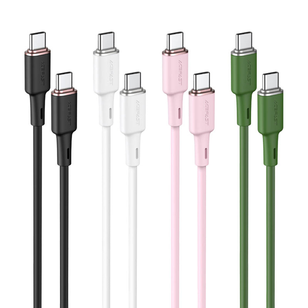 USB-C data- og ladekabel - USB-C Acefast C2-03, 60W, 1.2m, Svart