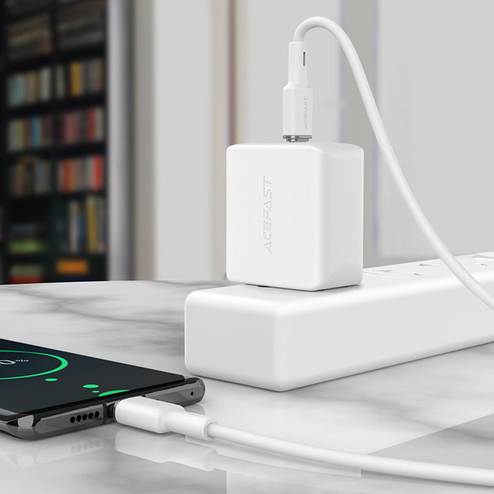USB-C data- og ladekabel - USB-C Acefast C2-03, 60W, 1.2m, Svart