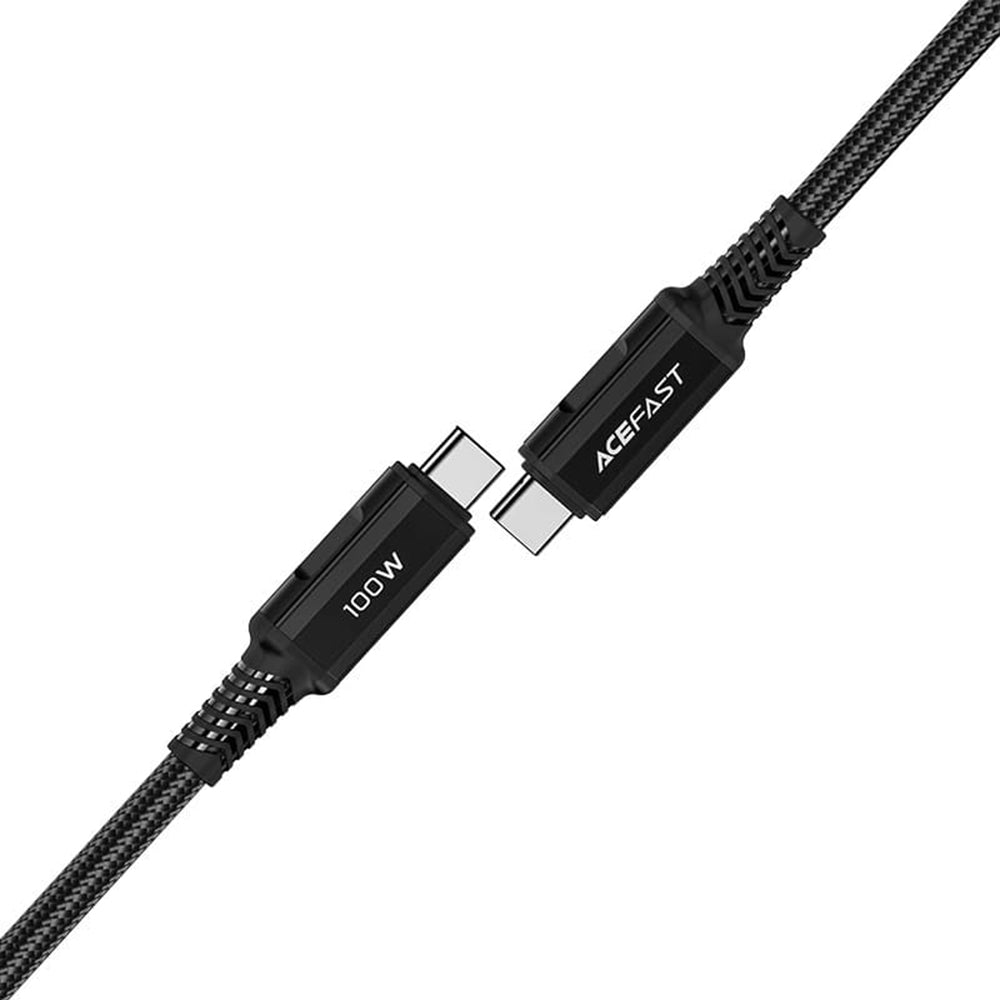 Data- og ladekabel USB-C - USB-C Acefast C4-03, 100W, 2m, Svart