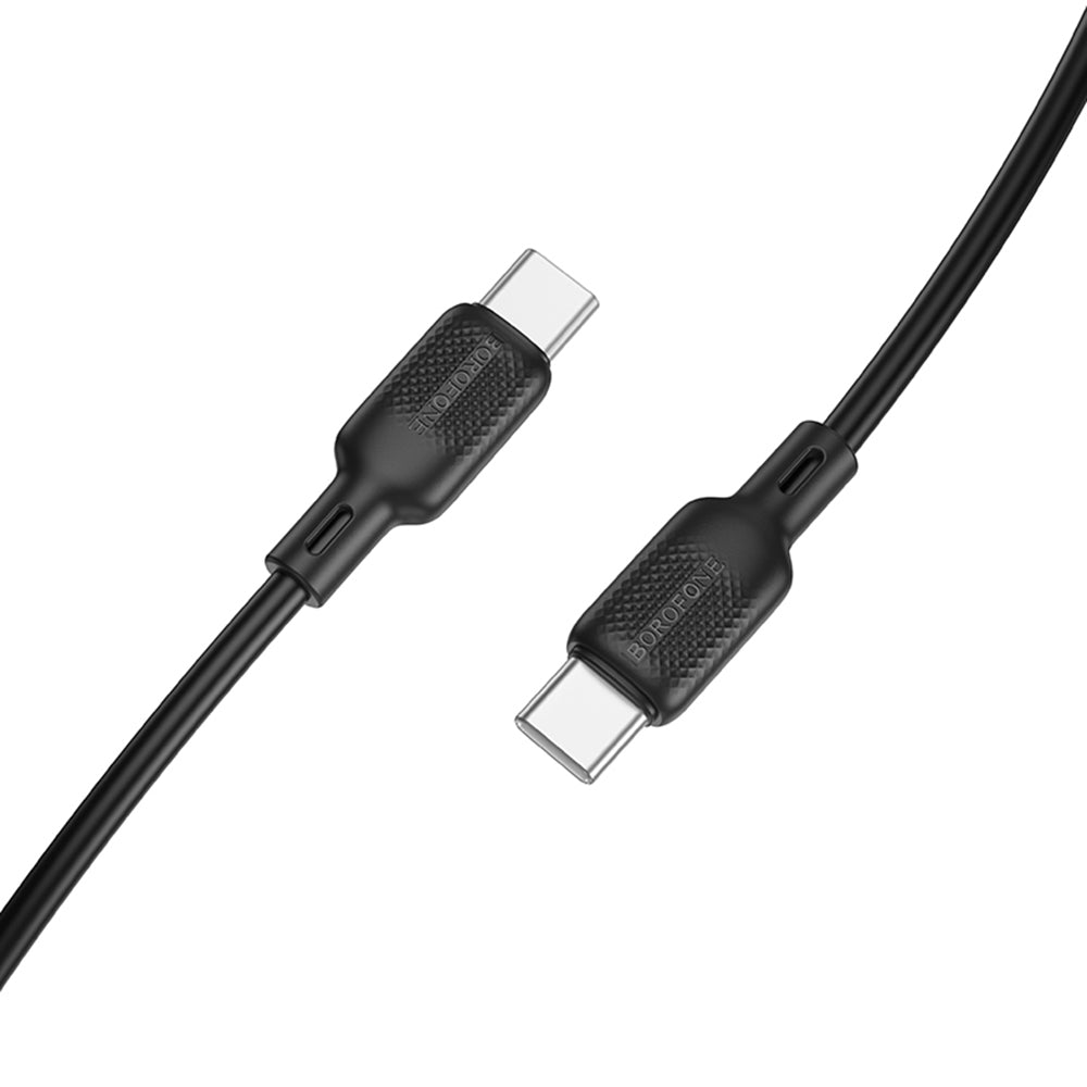 USB-C data- og ladekabel - USB-C Borofone BX113 Lenny, 60W, 2m, Svart