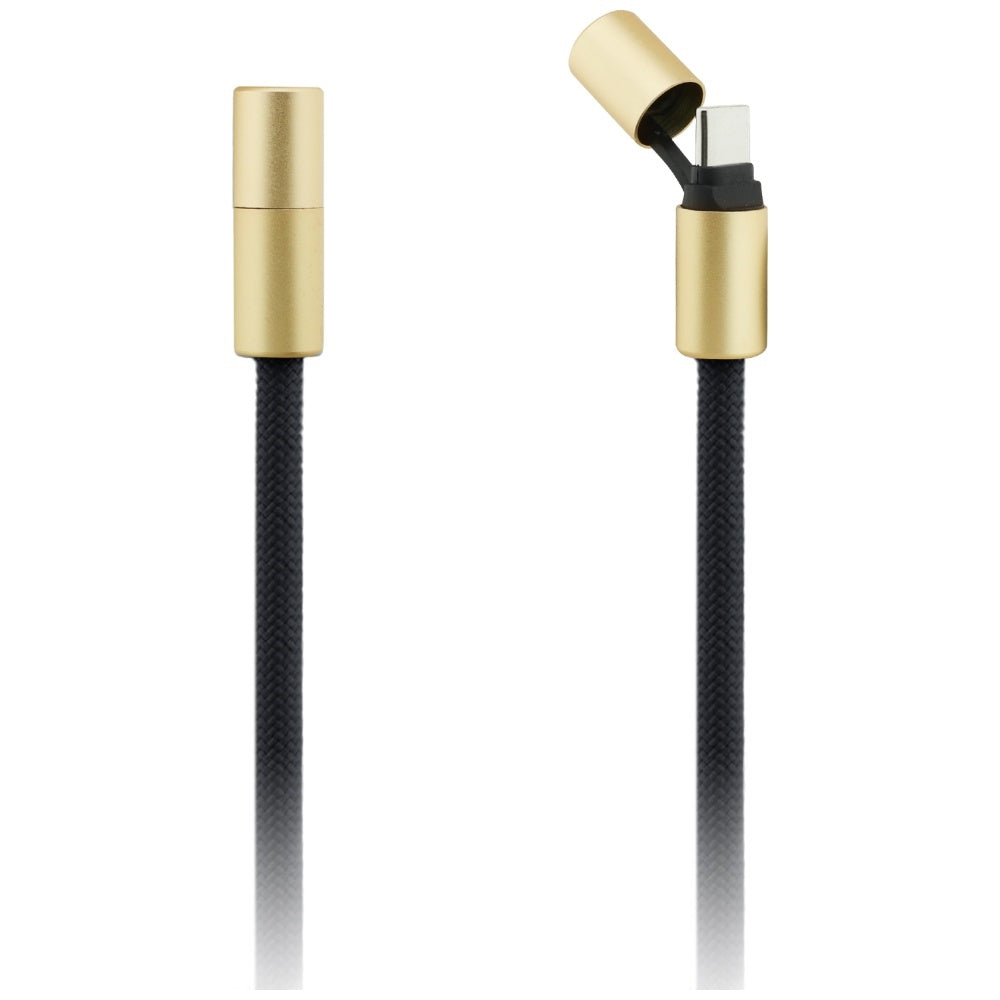USB-C til USB-C data- og ladekabel Guess CBDY 4G Charm, 100W, 1.5m, Svart