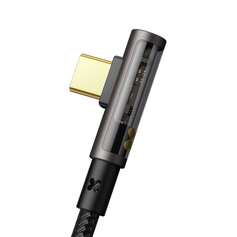 Data- og ladekabel USB-C - USB-C McDodo CA-3400 Angled, 100W, 1.2m, Svart