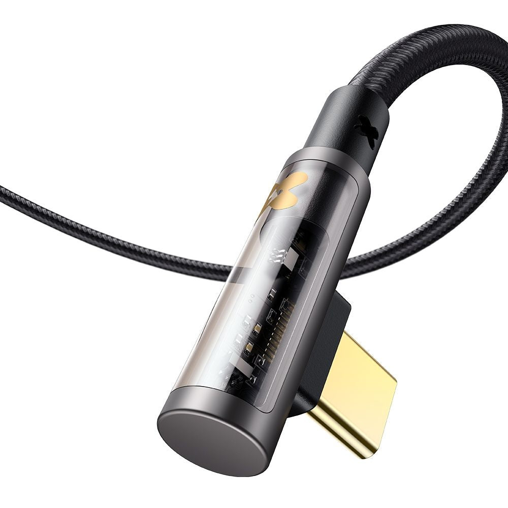 Data- og ladekabel USB-C - USB-C McDodo CA-3400 Angled, 100W, 1.2m, Svart