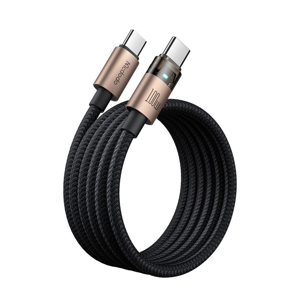 USB-C data- og ladekabel - USB-C McDodo CA-5581, 100W, 1.2m, Gull