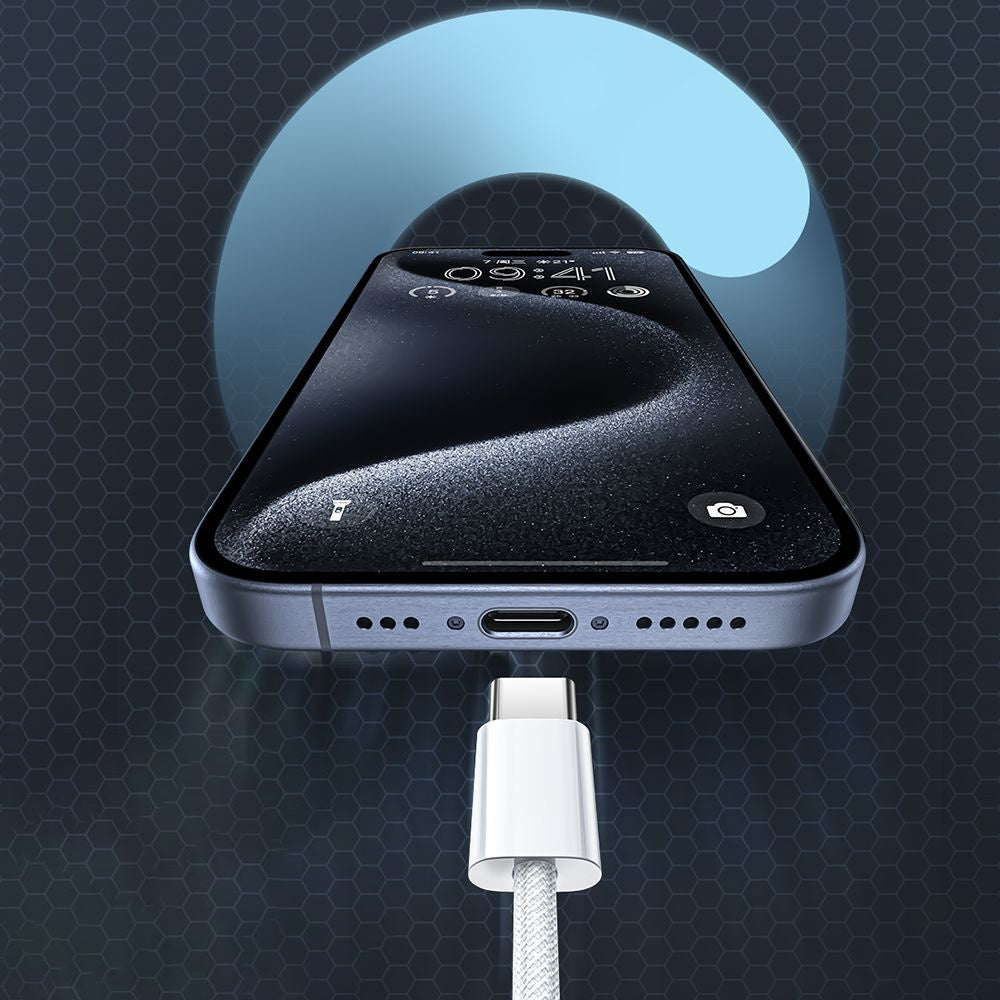 USB-C data- og ladekabel - USB-C McDodo CA-5690, 60W, 1m, Hvit