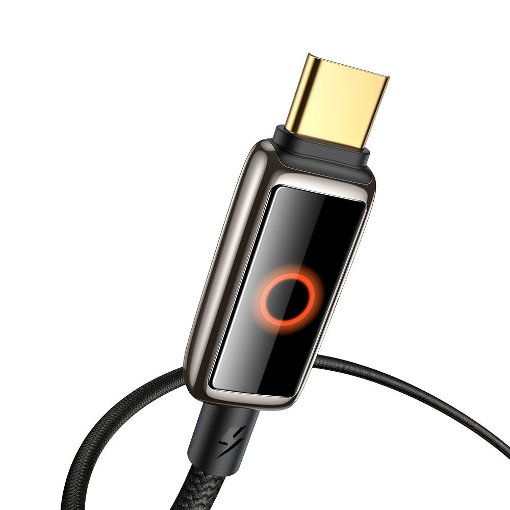 USB-C data- og ladekabel - USB-C McDodo CA-6680 Auto Power Off, 100W, 1.2m, Svart