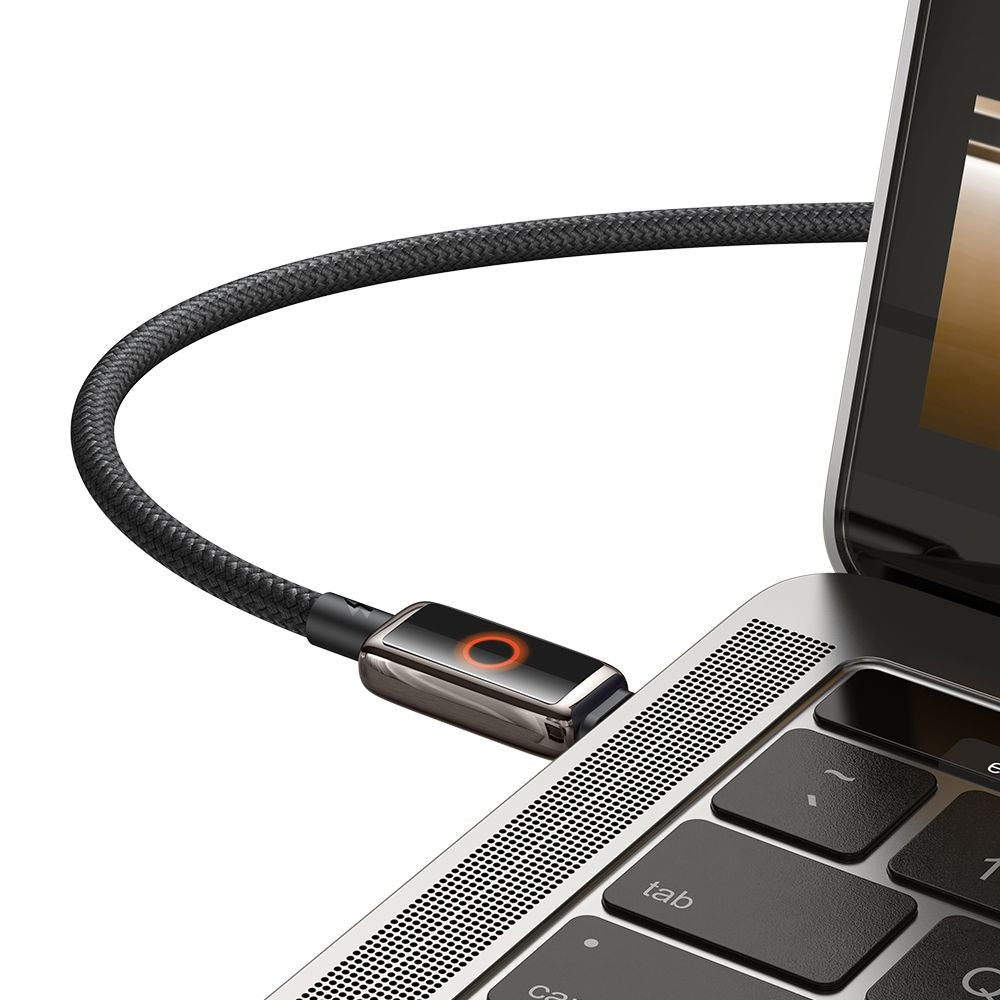 USB-C data- og ladekabel - USB-C McDodo CA-6680 Auto Power Off, 100W, 1.2m, Svart