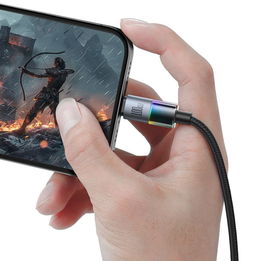 Data- og ladekabel USB-C - USB-C McDodo CA-8200 Colorful, 100W, 1.2m, Svart