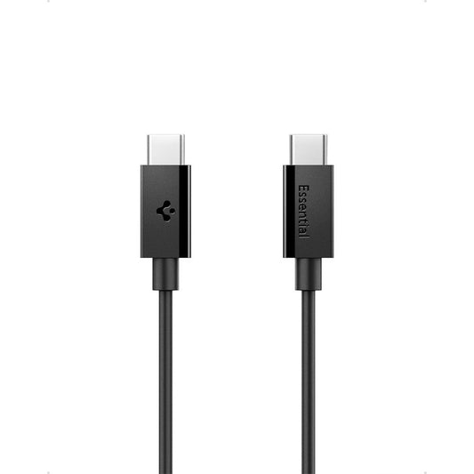 USB-C Data- og Ladekabel - USB-C Spigen Essential, 60W, 2m, Svart