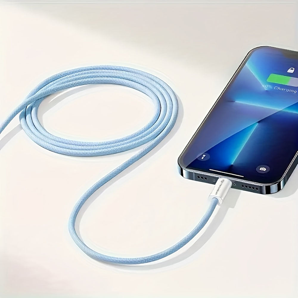 USB-C data- og ladekabel - USB-C Techsuit PCB114D, 60W, 1m, Grønn