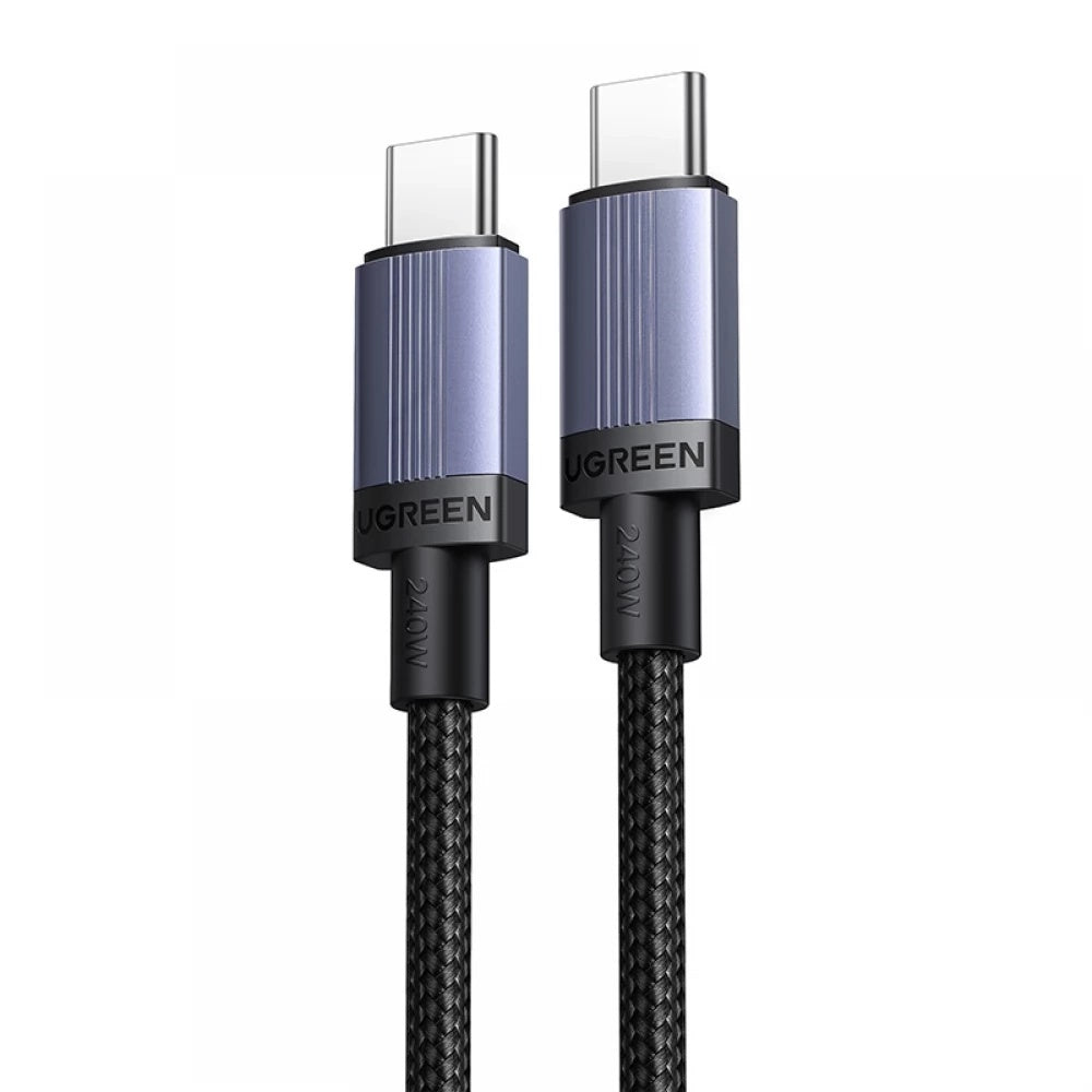 USB-C data- og ladekabel - USB-C UGREEN L532, 240W, 2m, Grå