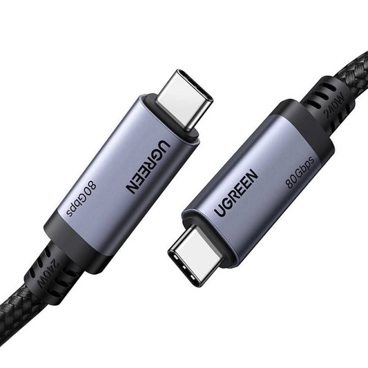 USB-C Data- og Ladekabel - USB-C UGREEN L706 (65383), 240W, 1m, Svart