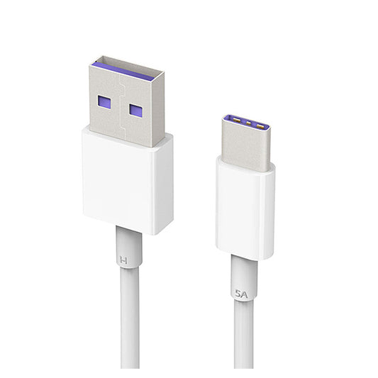 USB-A til USB-C data- og ladekabel Huawei AP71, 40 W, 1 m, hvit 4072007