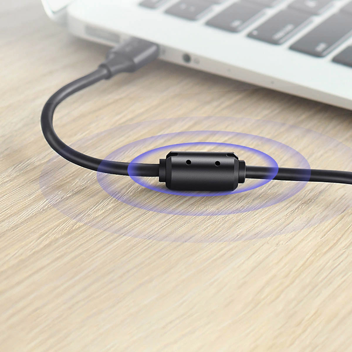 UGREEN US135 Skriverkabel, USB-A - USB-B, 5m, Svart