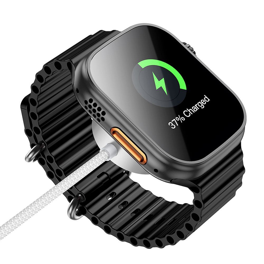 Trådløs Lader HOCO CW59 for Apple Watch / Samsung Galaxy Watch Series, USB-C, Hvit
