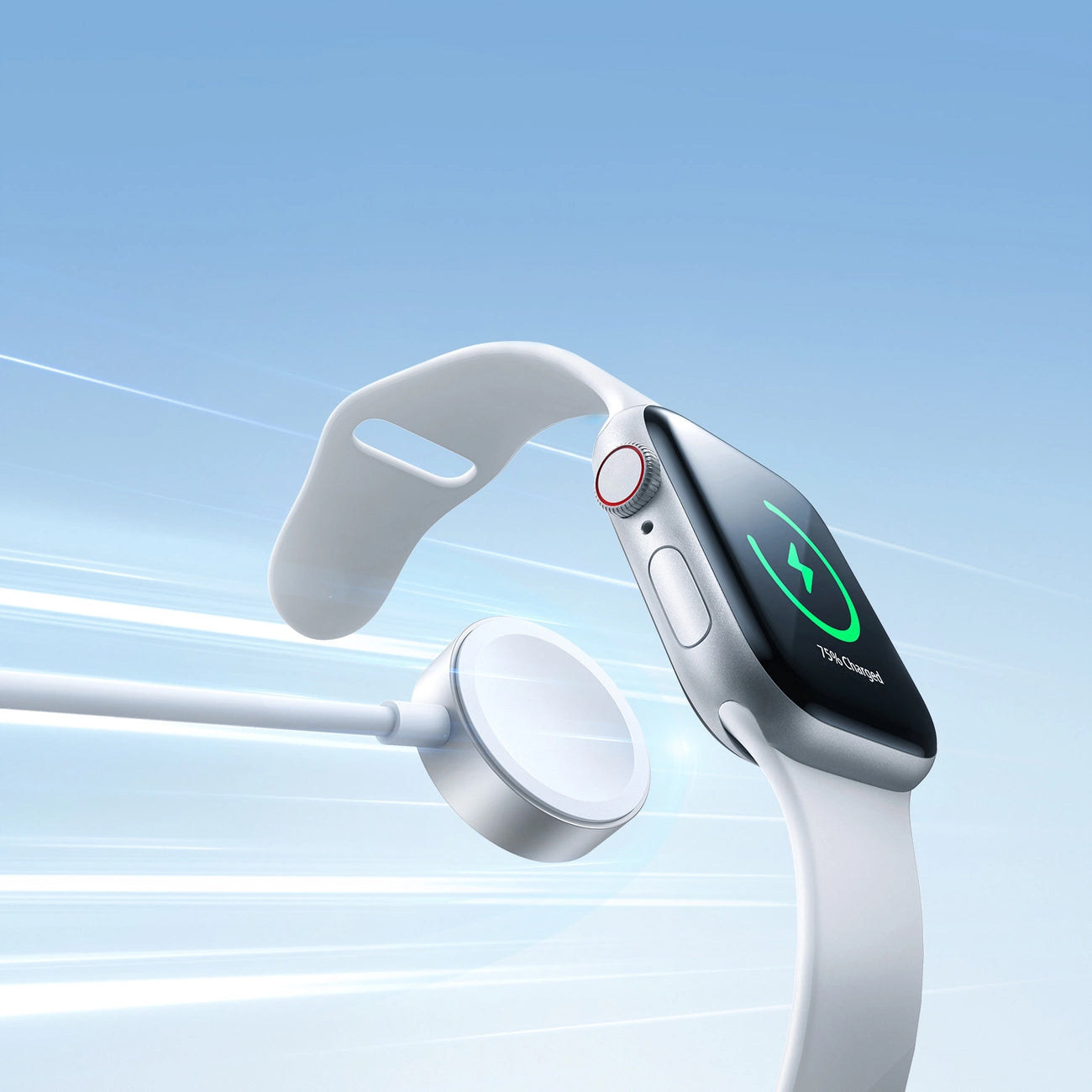 Trådløs Lader Joyroom S-IW008 for Apple Watch Series, USB-A, Hvit