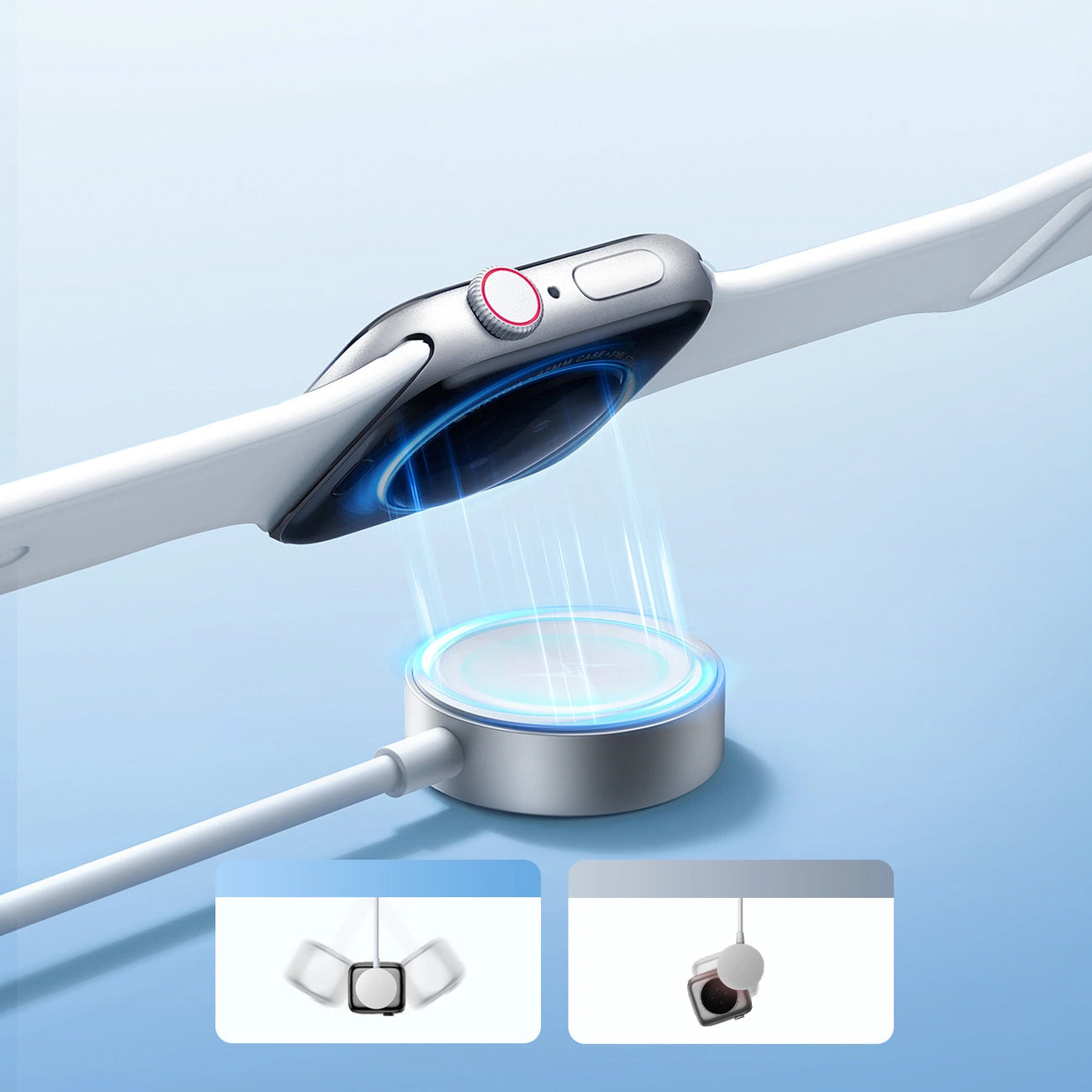 Trådløs Lader Joyroom S-IW008 for Apple Watch Series, USB-A, Hvit