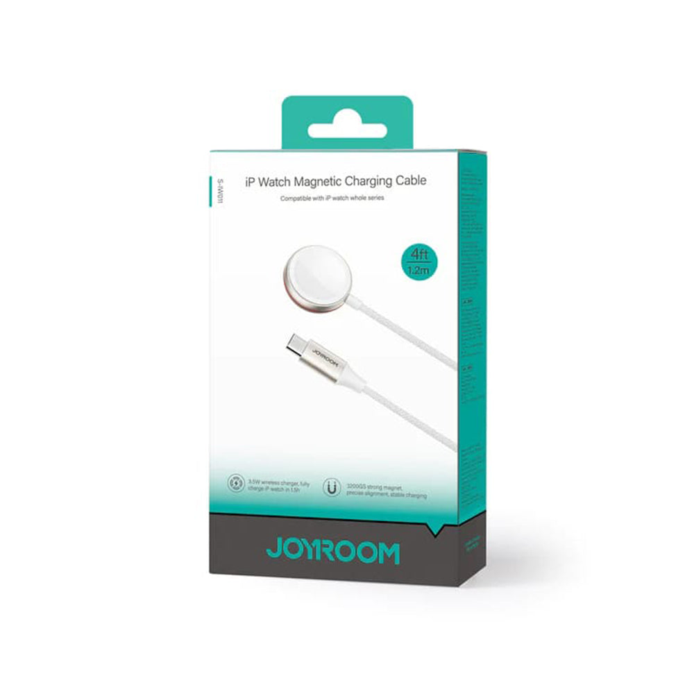 Trådløs lader Joyroom S-IW011 for Apple Watch Series, USB-C, Hvit