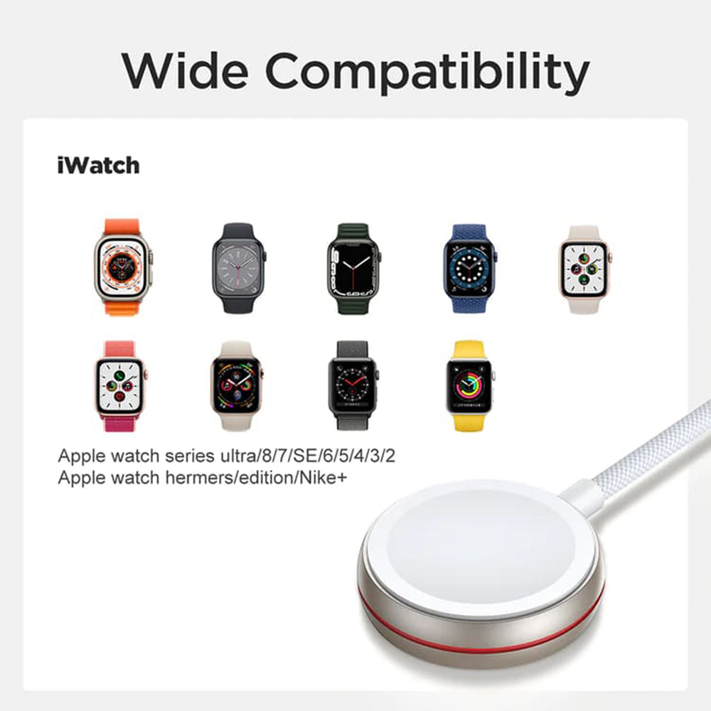 Trådløs lader Joyroom S-IW011 for Apple Watch Series, USB-C, Hvit