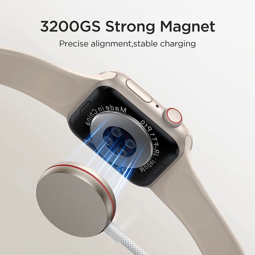 Trådløs lader Joyroom S-IW011 for Apple Watch Series, USB-C, Hvit
