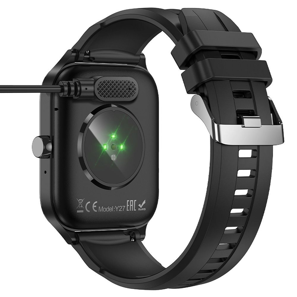 Ladekabel for Smartwatch HOCO Y26 / Y27, USB-A, Svart