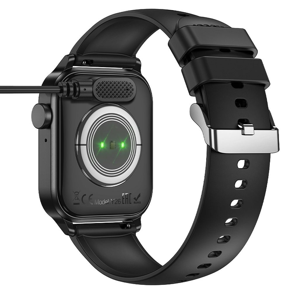 Ladekabel for Smartwatch HOCO Y26 / Y27, USB-A, Svart