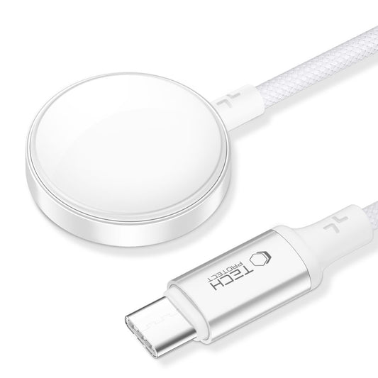 Trådløs Lader Tech-Protect MC02 Ultraboost C for Apple Watch Series, USB-C, Hvit