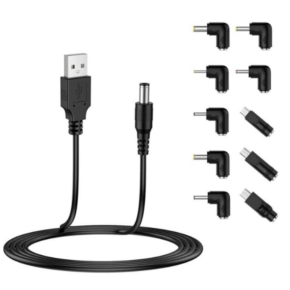 Techsuit AC21 ChargeNest ladekabel, 1.5m, 11in1, Svart