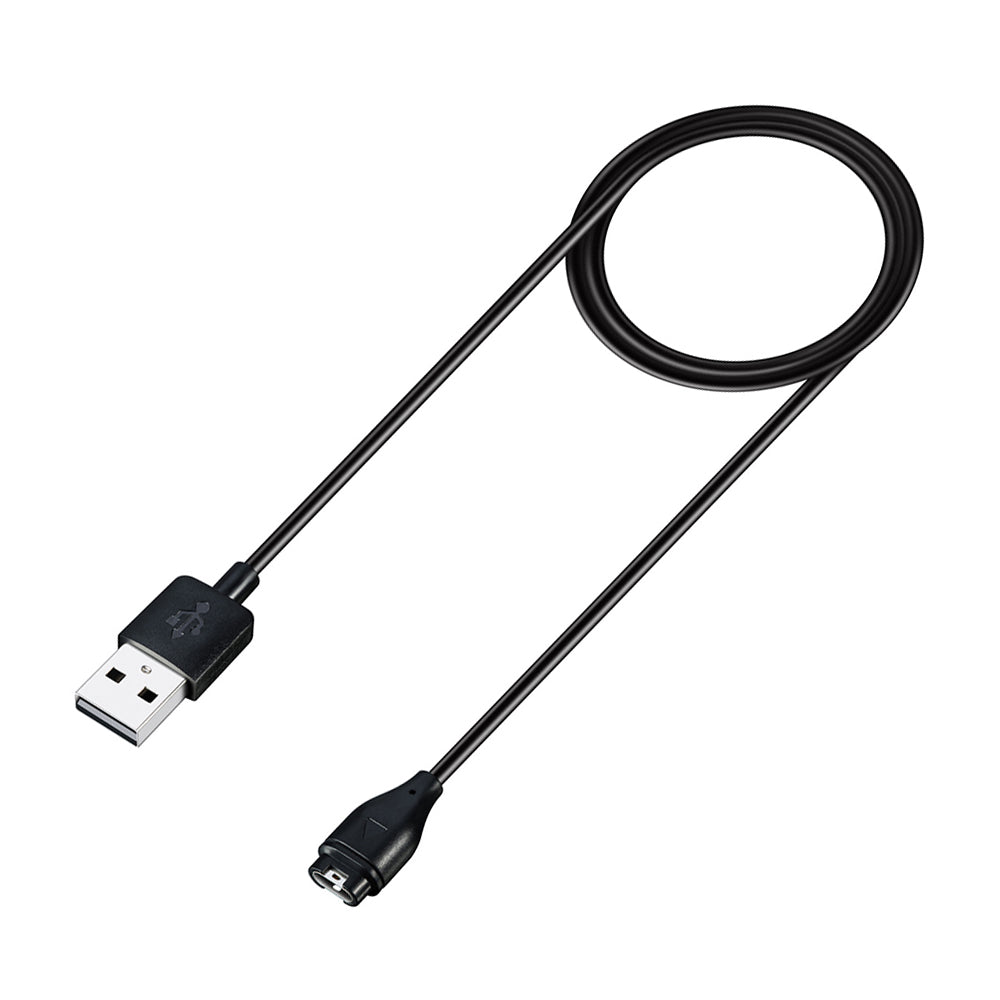 Techsuit TGC1 ladekabel for Garmin Watch Fenix / vivoactive-serien, USB-A, Svart