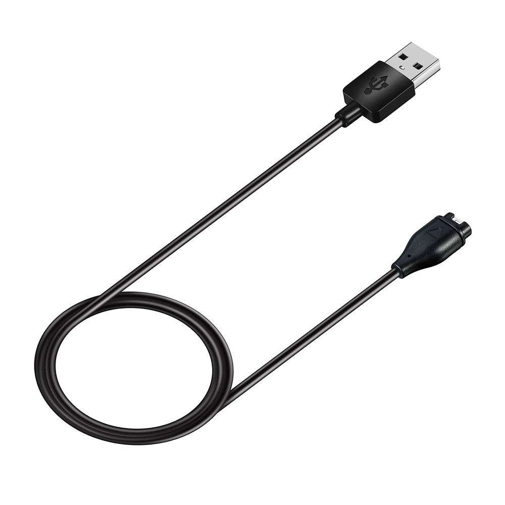 Techsuit TGC1 ladekabel for Garmin Watch Fenix / vivoactive-serien, USB-A, Svart