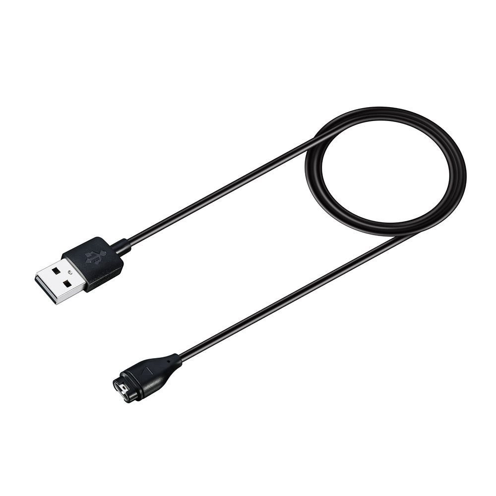 Techsuit TGC1 ladekabel for Garmin Watch Fenix / vivoactive-serien, USB-A, Svart