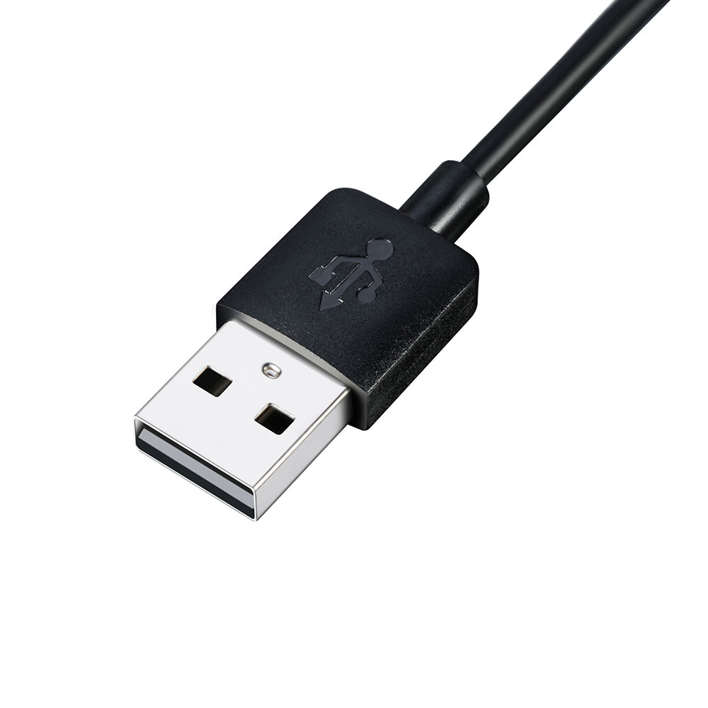 Techsuit TGC1 ladekabel for Garmin Watch Fenix / vivoactive-serien, USB-A, Svart