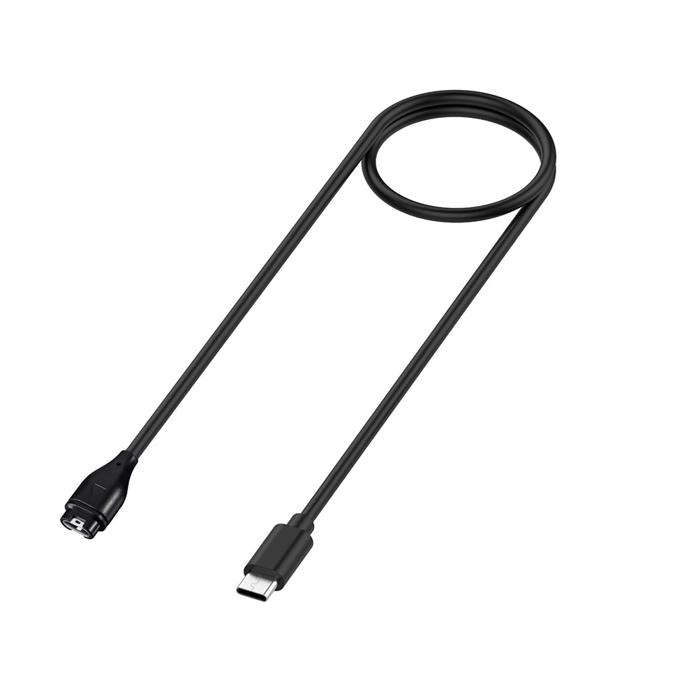 Techsuit TGC2 ladekabel for Garmin Watch Fenix / vivoactive-serien, USB-C, Svart