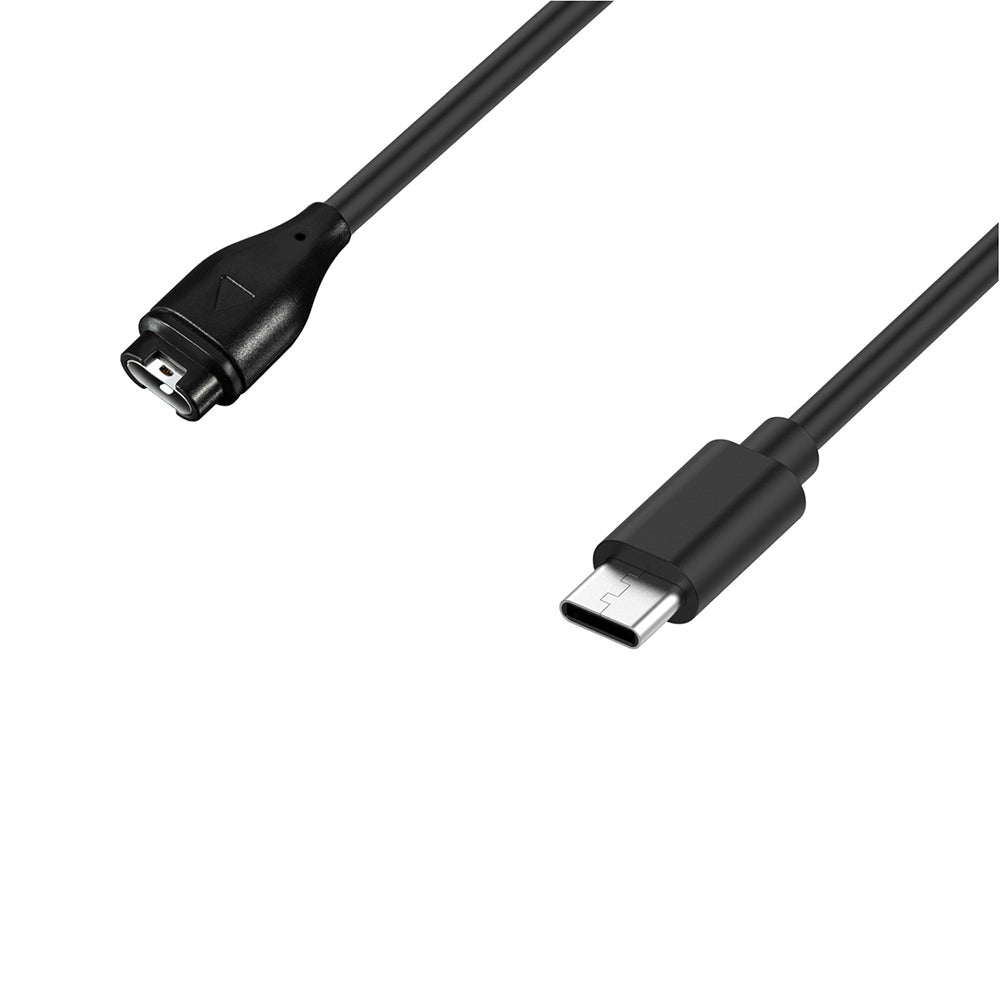 Techsuit TGC2 ladekabel for Garmin Watch Fenix / vivoactive-serien, USB-C, Svart