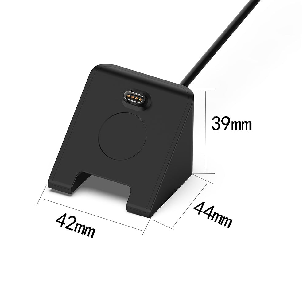 Techsuit TGC3 ladekabel for Garmin Fenix 5 Plus / 7X / 6X / 6 / 5, USB-A, Svart