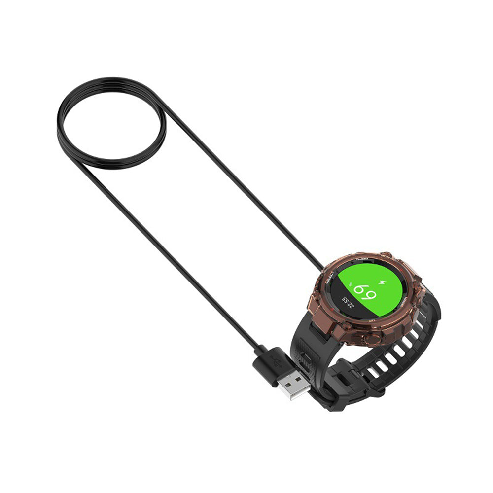 Ladekabel Techsuit THA2 for Amazfit Watch Series, USB-A, Svart