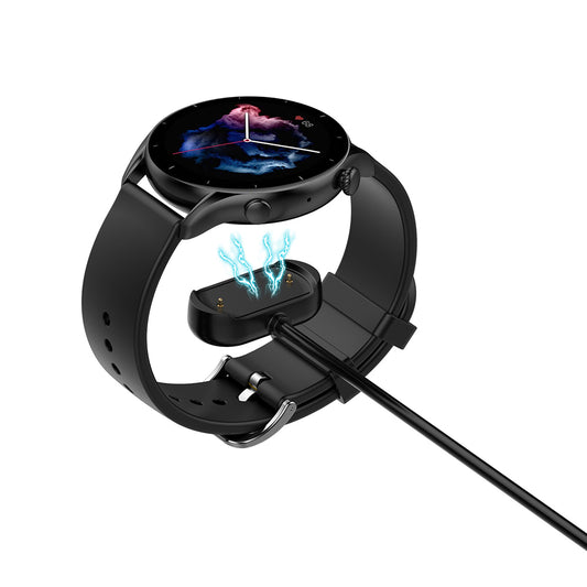 Techsuit THA3 ladekabel for Amazfit Watch Series, USB-A, Svart