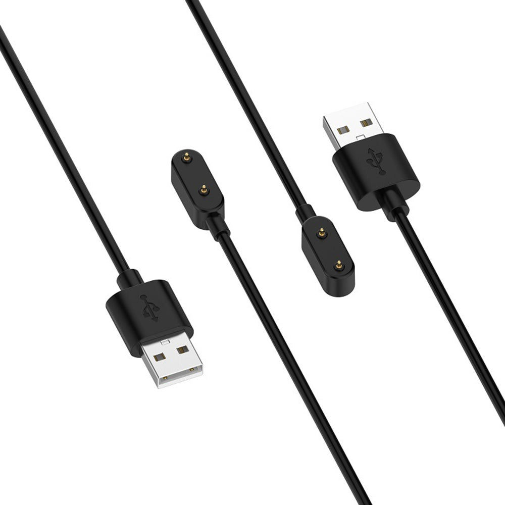 Techsuit THH1 ladekabel for Huawei Band / Honor Band / Oppo Watch Series, USB-A, Svart