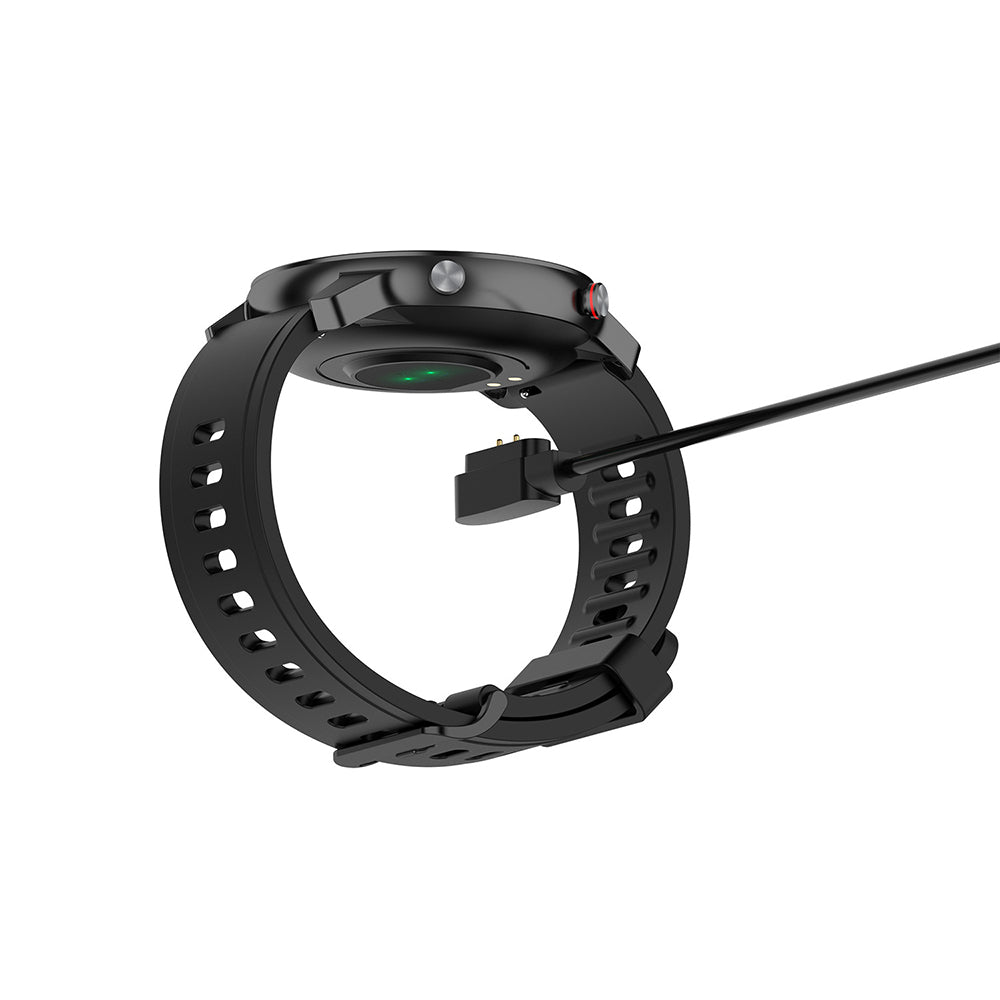 Ladekabel Techsuit TXC4 for Oneplus Nord Watch / Haylou Bling LS12 / RT LS05S, USB-A, Svart