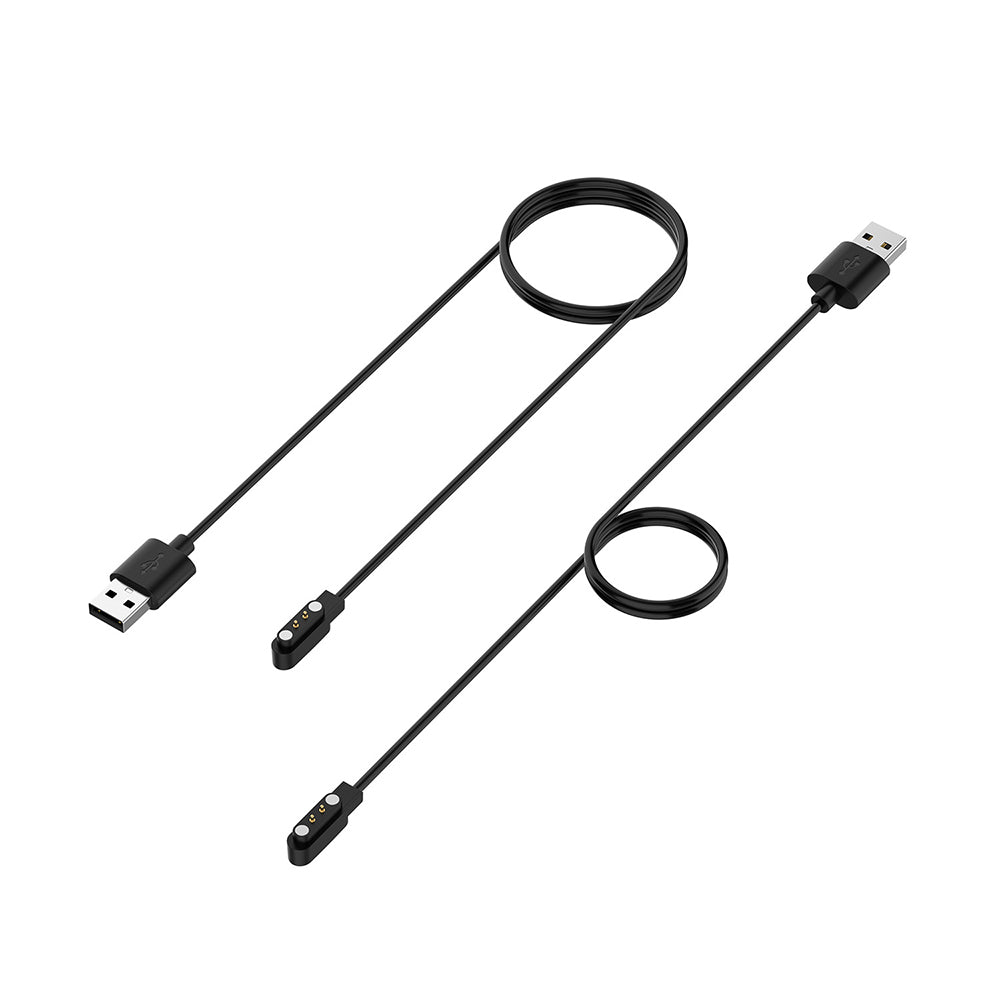 Ladekabel Techsuit TXC4 for Oneplus Nord Watch / Haylou Bling LS12 / RT LS05S, USB-A, Svart