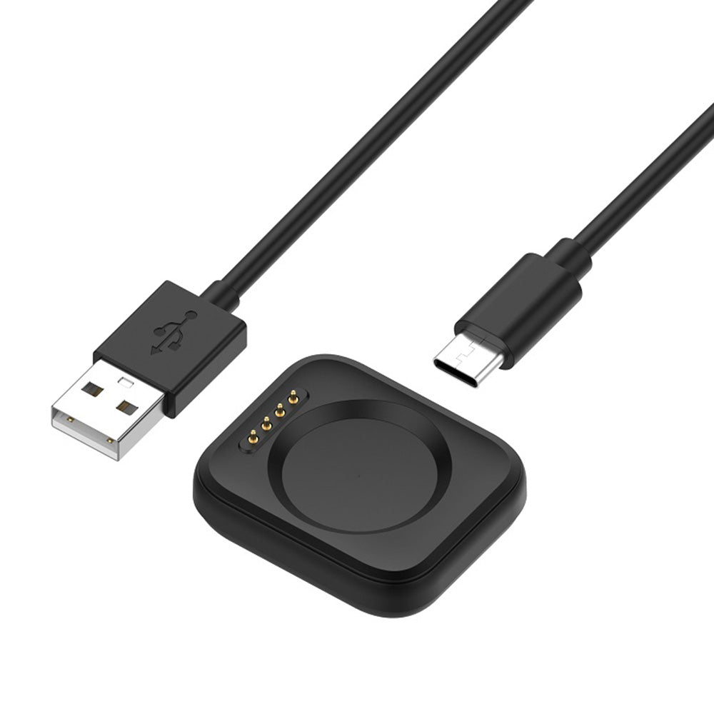 Ladekabel Techsuit TXC8 for Oppo Watch / OnePlus Watch Series, USB-A, Svart