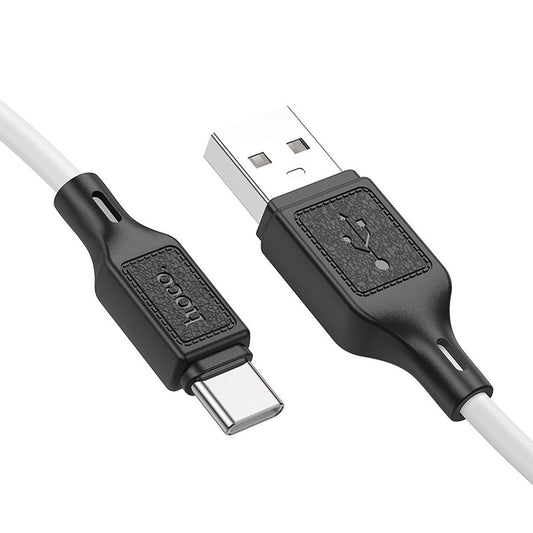Data- og ladekabel USB-A - USB-C HOCO X90, 60W, 1m, Hvit