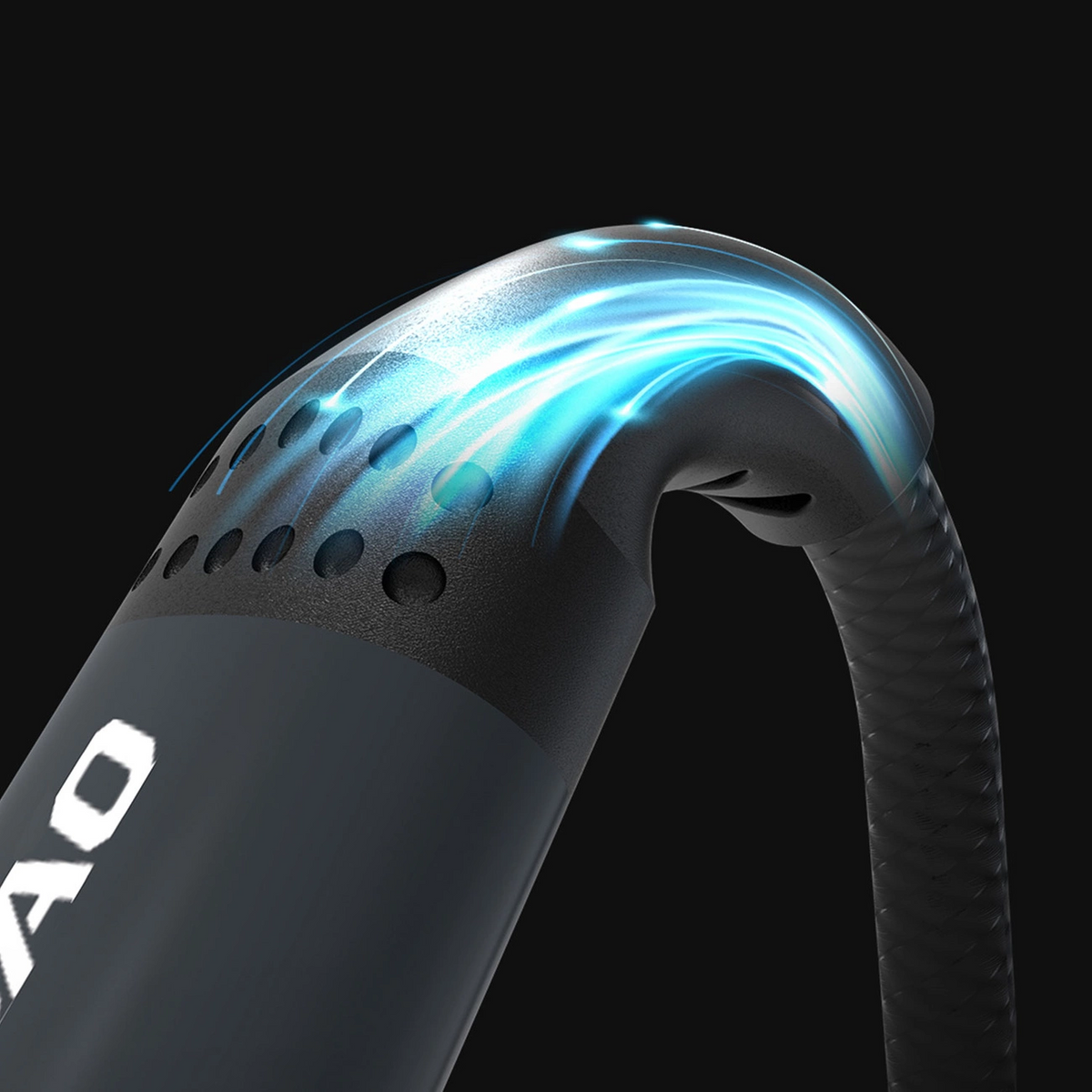USB-A ladekabel - Lightning / microUSB / USB-C Dudao L3E 3in1, 60W, 1,2m, svart