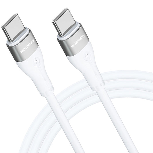 USB-C ladekabel - USB-C WZK WSTCC2, 65W, 2m, hvit
