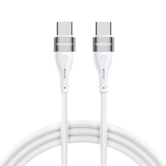 USB-C ladekabel - USB-C WZK WSTCC2, 65W, 2m, hvit