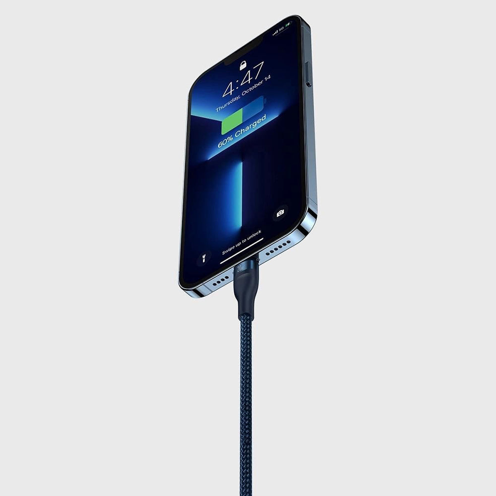 USB-C - Lightning / microUSB / USB-C Baseus Flash Series II 3in1 ladekabel, 100W, 1.5m, Blå P10382702121-01