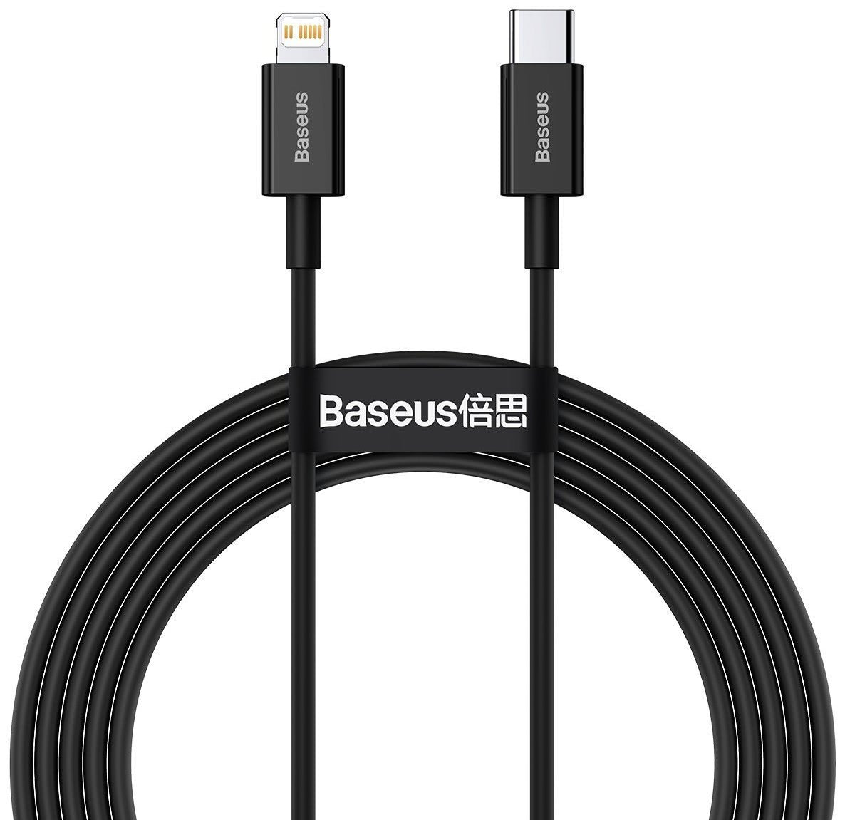 Baseus Superior Series USB-C - Lightning data- og ladekabel, 20 W, 2 m, svart CATLYS-C01