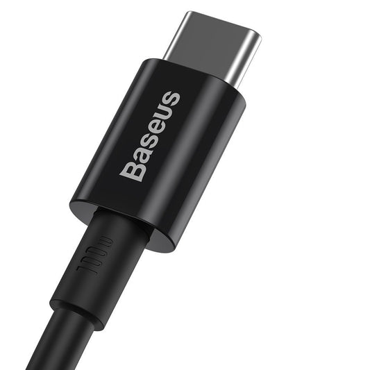 USB-C data- og ladekabel - USB-C Baseus Superior Series, 100 W, 2 m, svart CATYS-C01